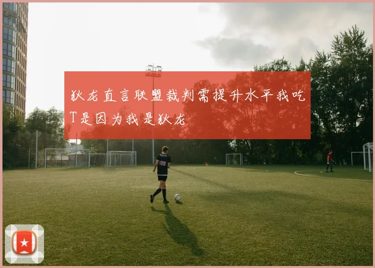 狄龙直言联盟裁判需提升水平我吃T是因为我是狄龙