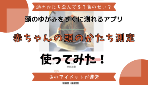 赤ちゃんの頭の歪みを調べるアプリをレビュー【3分で歪み度合いが知れるアプリだった】